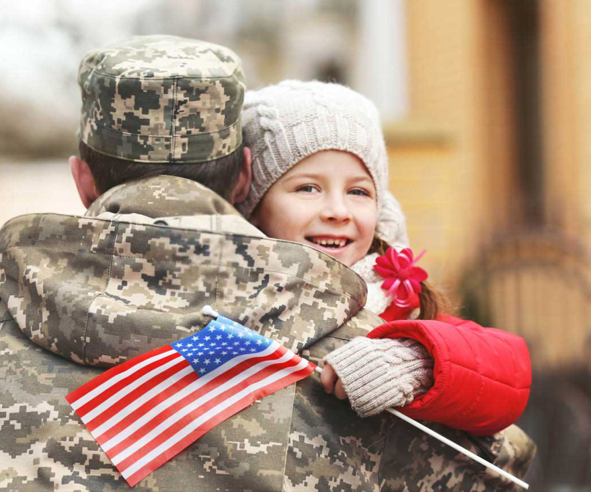Homeland Heroes Foundation image of solider returning home to family